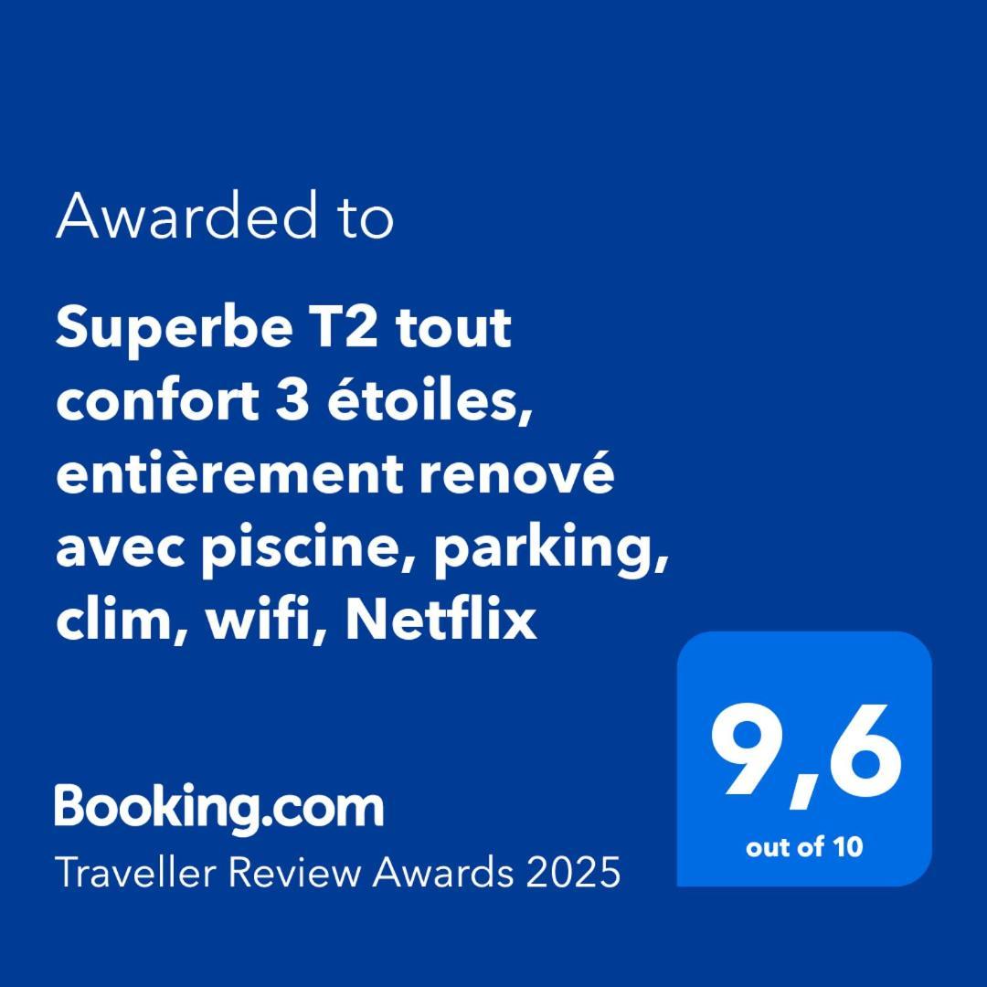 Superbe T2 Tout Confort 3 Etoiles, Entierement Renove Avec Piscine, Parking, Clim, Wifi, Netflix La Grande Motte Exterior photo